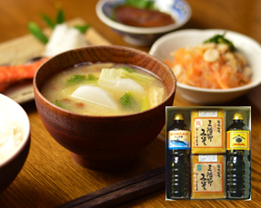 老舗の味噌・醤油詰合せ
