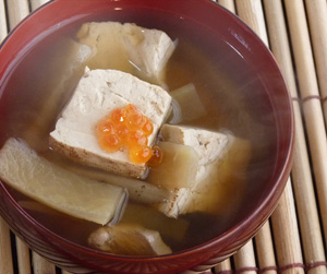 杵つきしろ餅でお雑煮