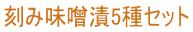 刻み味噌漬5種セット
